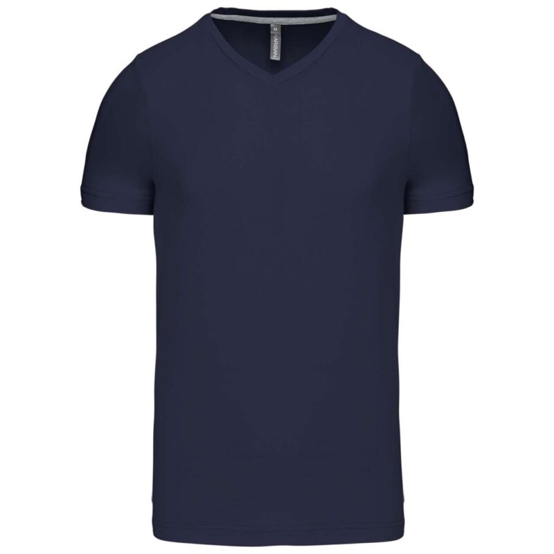 Kariban MEN'S SHORT-SLEEVED V-NECK T-SHIRT - Μπλε μαρίν