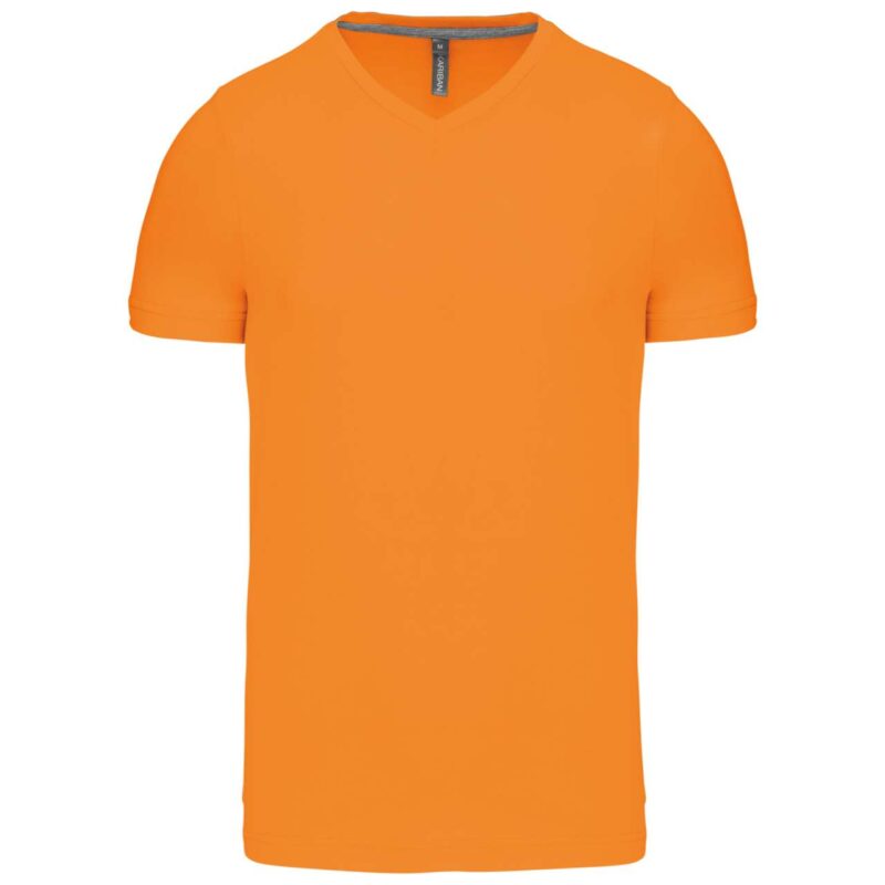 ka357-orange-a2 Kariban MEN'S SHORT-SLEEVED V-NECK T-SHIRT - πορτοκαλί