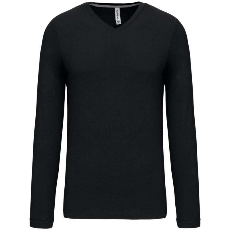 ka358-black-a2 Kariban SOL'S T-SHIRT V-NECK για MEN - Μαύρο