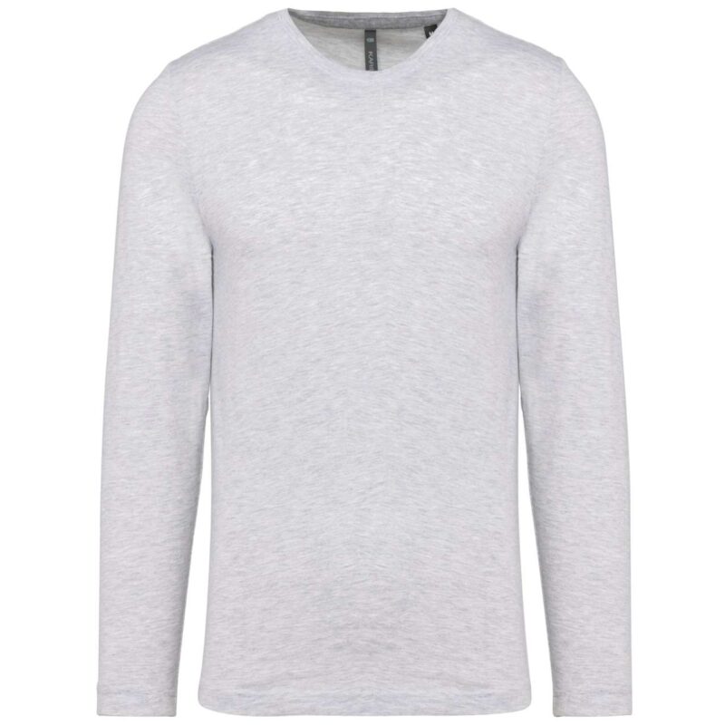 ka359-ash_heather-a1 Kariban T-SHIRT LONG-SLEEVED CREW NECK για MEN - 98% Βαμβάκι/2% Βισκόζη