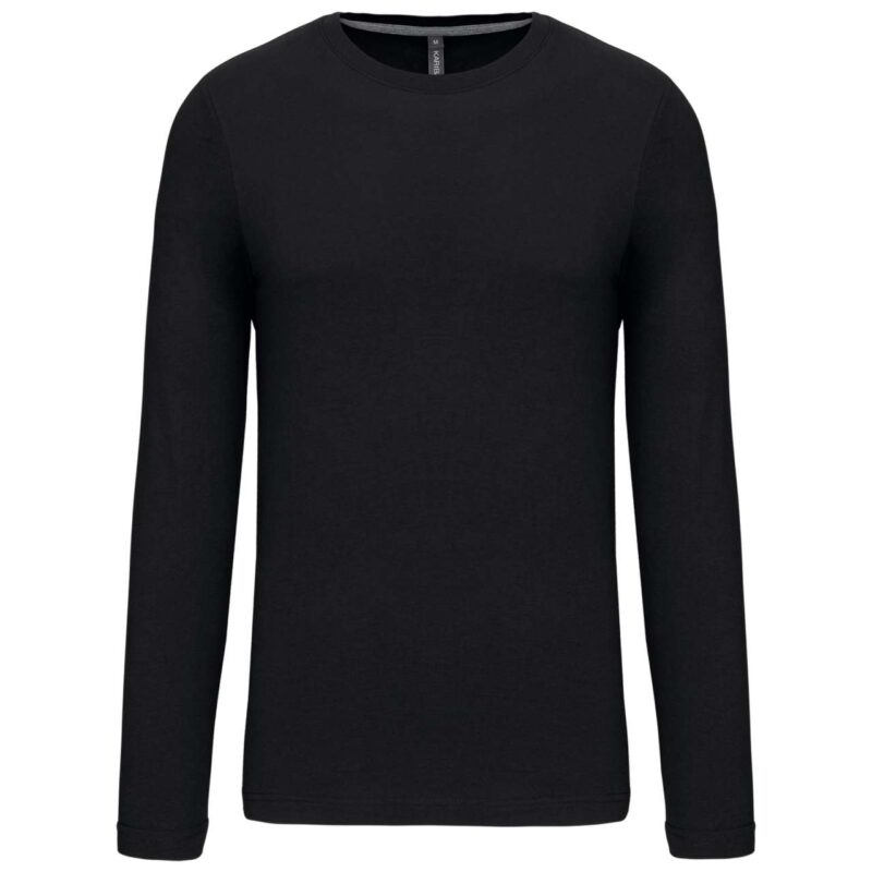 ka359-black-a2 Kariban T-SHIRT LONG-SLEEVED CREW NECK για MEN - Μαύρο