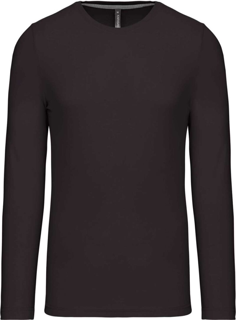 ka359-dark_grey-a2 Kariban T-SHIRT LONG-SLEEVED CREW NECK για MEN - Σκούρο Γκρι