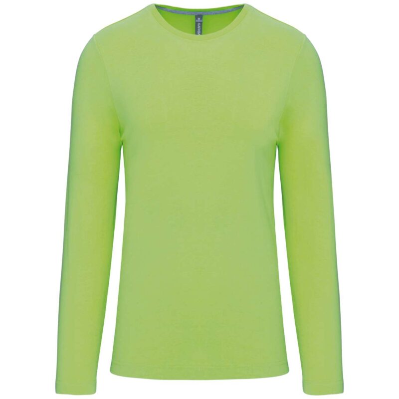 ka359-lime-a2 Kariban T-SHIRT LONG-SLEEVED CREW NECK για MEN - Λαχανί