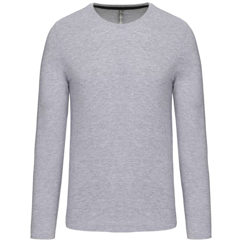 ka359-oxford_grey-a2 Kariban T-SHIRT LONG-SLEEVED CREW NECK για MEN - 90% Βαμβάκι/10% Βισκόζη