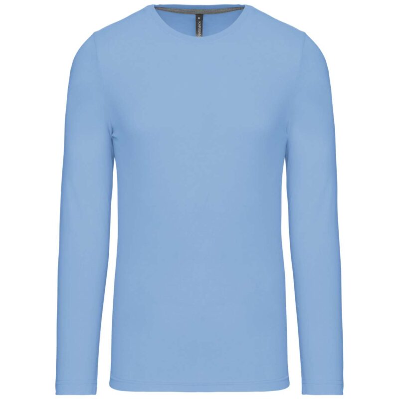 ka359-sky_blue-a2 Kariban T-SHIRT LONG-SLEEVED CREW NECK για MEN - Γαλάζιο