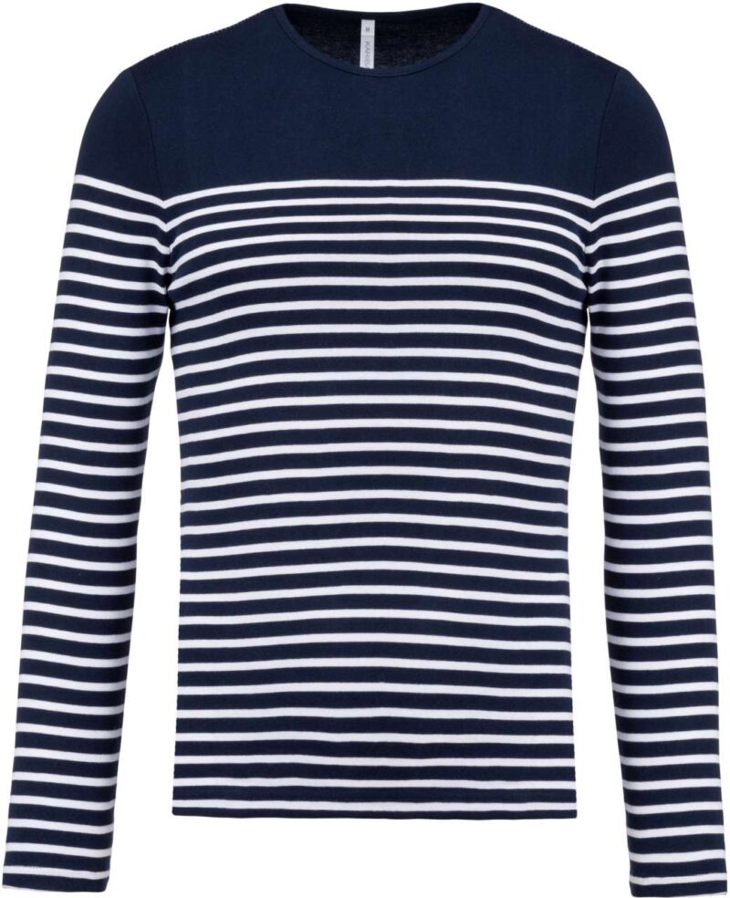 ka366-striped_navywhite-a1 Kariban SOL'S TOP MEN LONG-SLEEVED BRETON STRIPE - Striped Navy/White