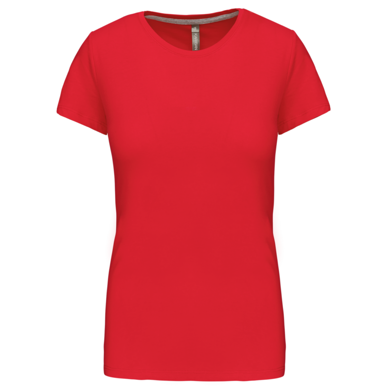 Kariban LADIES' SHORT SLEEVE CREW NECK T-SHIRT - Κόκκινο