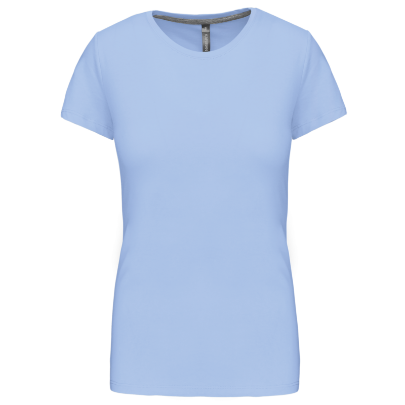 ka380-sky_blue-a1 Kariban LADIES' SHORT SLEEVE CREW NECK T-SHIRT - Γαλάζιο