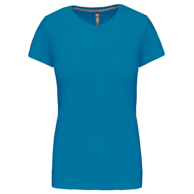 ka380-tropical_blue-a1 Kariban LADIES' SHORT SLEEVE CREW NECK T-SHIRT - Τροπικό Μπλε