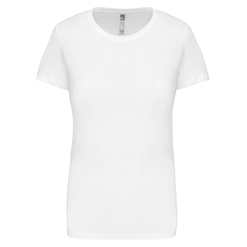 ka380-white-a1 Kariban LADIES' SHORT SLEEVE CREW NECK T-SHIRT - Λευκό