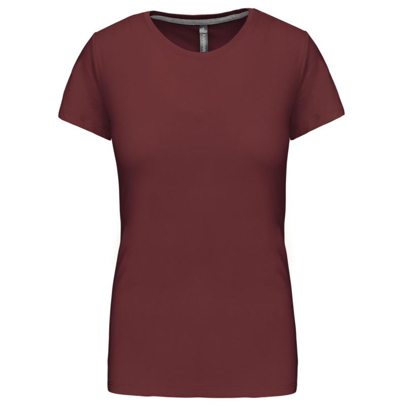 Kariban LADIES' SHORT SLEEVE CREW NECK T-SHIRT - Κρασί