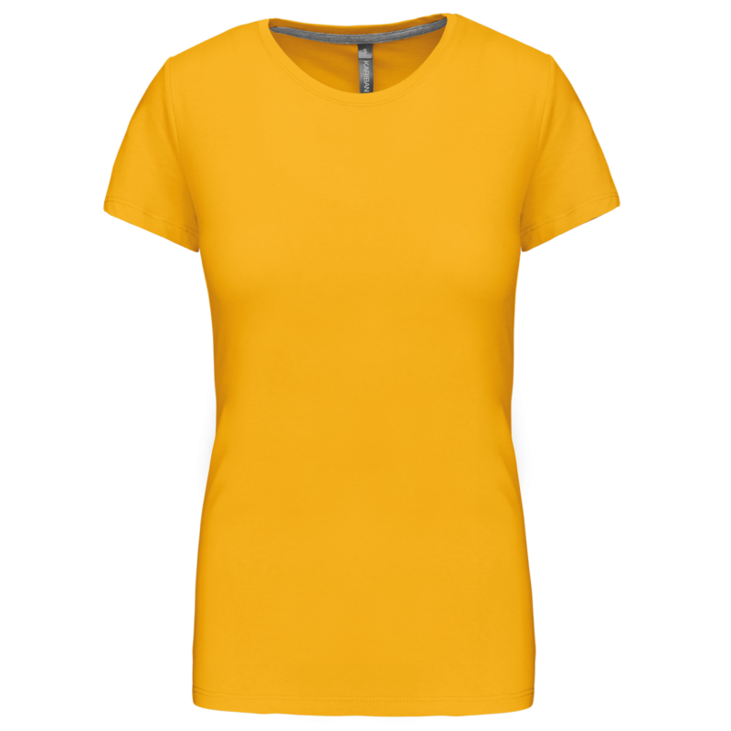 ka380-yellow-a1 Kariban LADIES' SHORT SLEEVE CREW NECK T-SHIRT - Κίτρινο