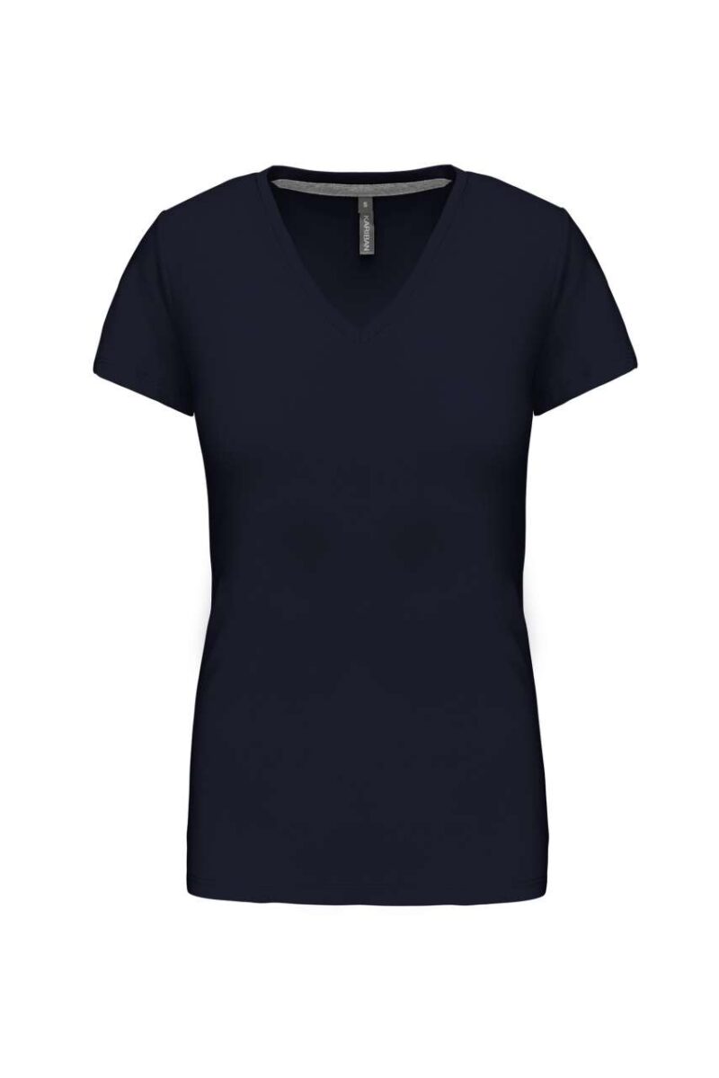 Kariban Γυναικείο SHORT-SLEEVED T-SHIRT V-NECK - Μπλε μαρίν