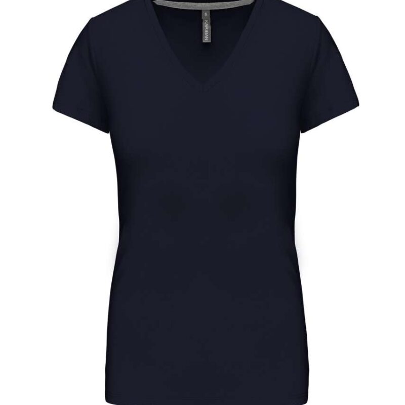 Kariban Γυναικείο SHORT-SLEEVED T-SHIRT V-NECK - Μπλε μαρίν