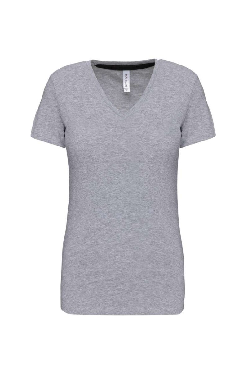 Kariban Γυναικείο SHORT-SLEEVED T-SHIRT V-NECK - 90% Βαμβάκι/10% Βισκόζη