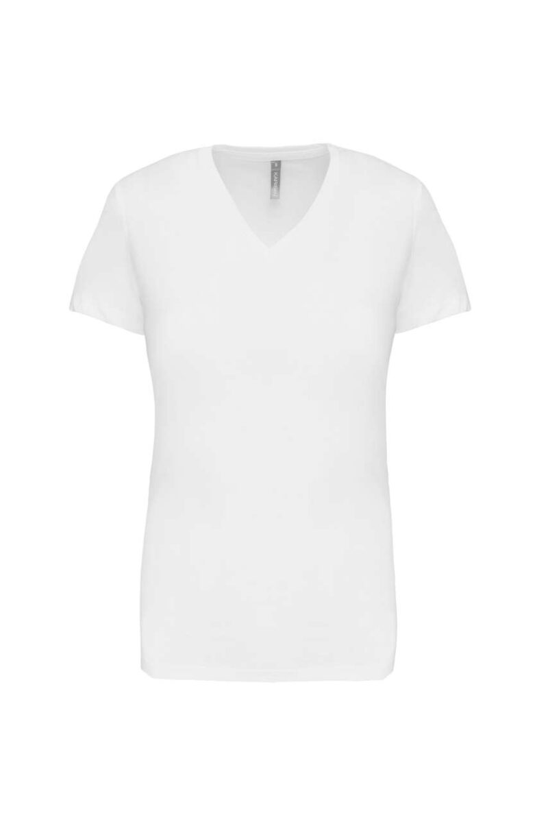 ka381-white-a2 Kariban Γυναικείο SHORT-SLEEVED T-SHIRT V-NECK - Λευκό