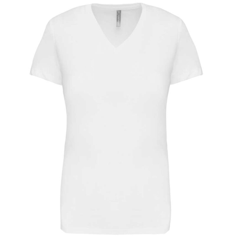 Kariban Γυναικείο SHORT-SLEEVED T-SHIRT V-NECK - Λευκό