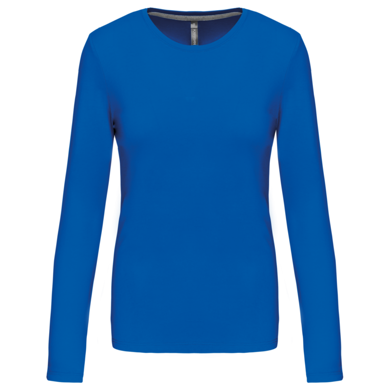 ka383-light_royal_blue-a1 Kariban LADIES' LONG-SLEEVED Μακρυμάνικο T-SHIRT Γυναικείο Στρογγυλή Λαιμόκοψη - ανοιχτό βασιλικό μπλε