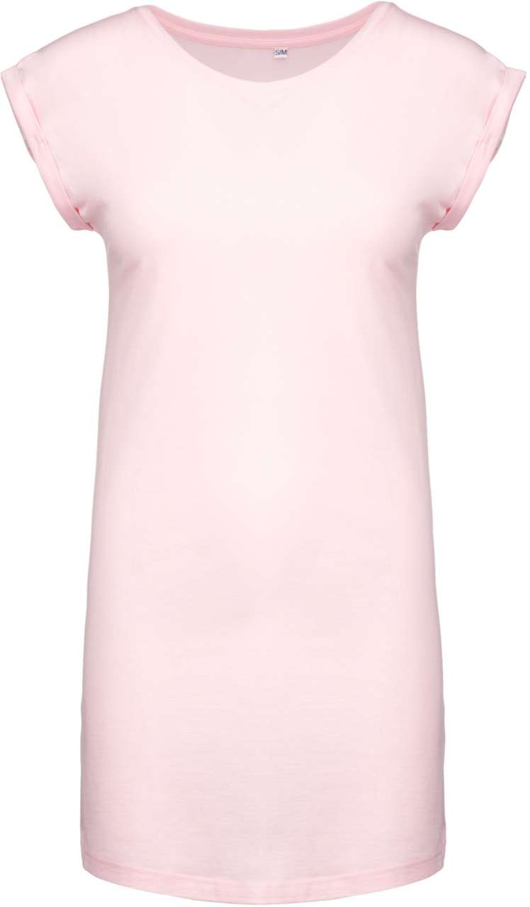 ka388-pale_pink-a1 Kariban LADIES' LONG T-SHIRT - Ανοιχτό ροζ