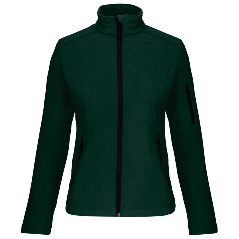 Kariban LADIES' SOFTSHELL JACKET - Πράσινο μπουκάλι
