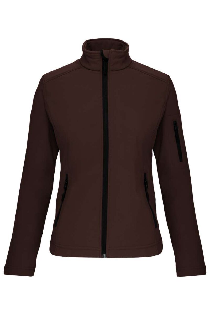 ka400-chocolate-a2 Kariban LADIES' SOFTSHELL JACKET - Σοκολατί