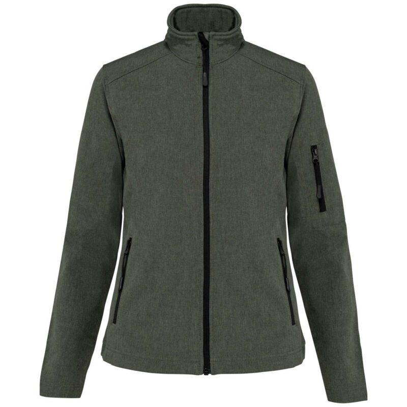 ka400-marl_green-a1 Kariban LADIES' SOFTSHELL JACKET - Marl Green