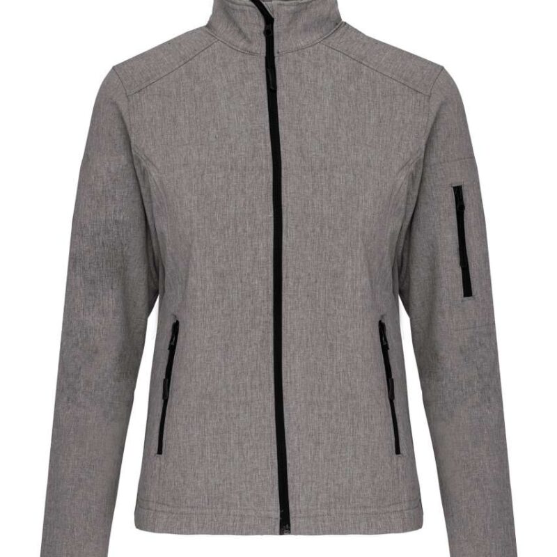 ka400-marl_grey-a1 Kariban LADIES' SOFTSHELL JACKET - Τιτάνιο