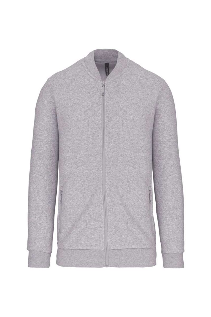 ka4002-oxford_grey-a1 Kariban FLEECE SWEATSHIRT με FULL ZIP - Γκρι της Οξφόρδης