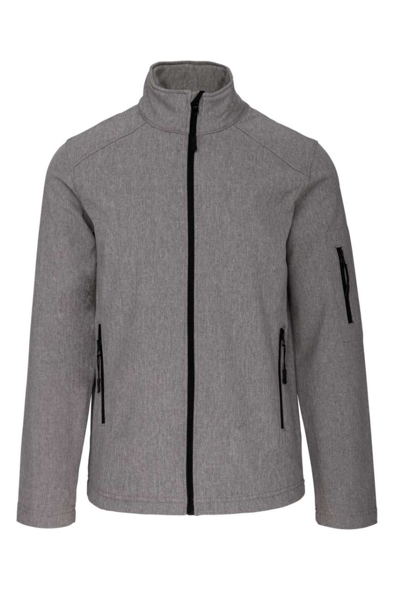 ka401-marl_grey-a1 Kariban SOFTSHELL JACKET - Τιτάνιο