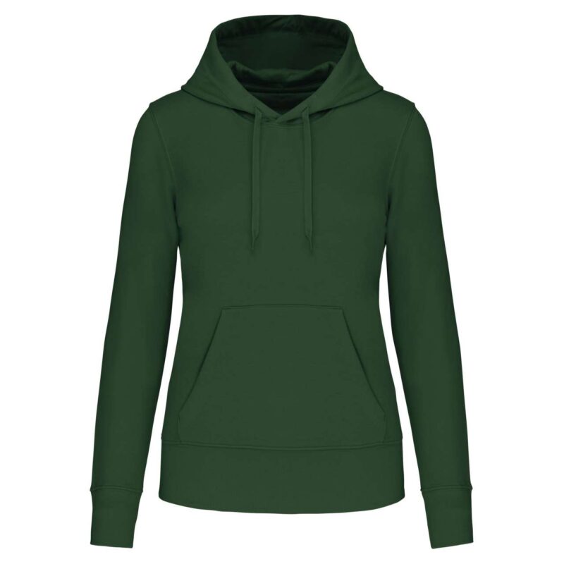 ka4028-forest_green-a1 Kariban SWEATSHIRT για LADIES ECO-FRIENDLY HOODED - Πράσινο του δάσους