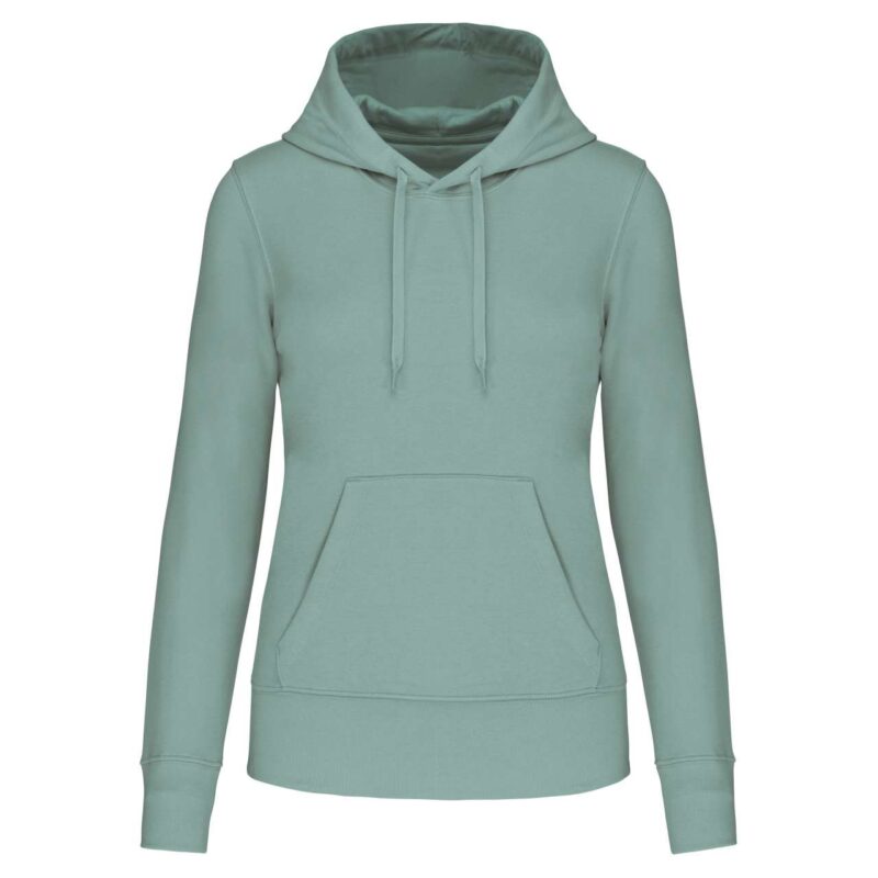 ka4028-sage-a1 Kariban SWEATSHIRT για LADIES ECO-FRIENDLY HOODED - πράσινο φασκόμηλου