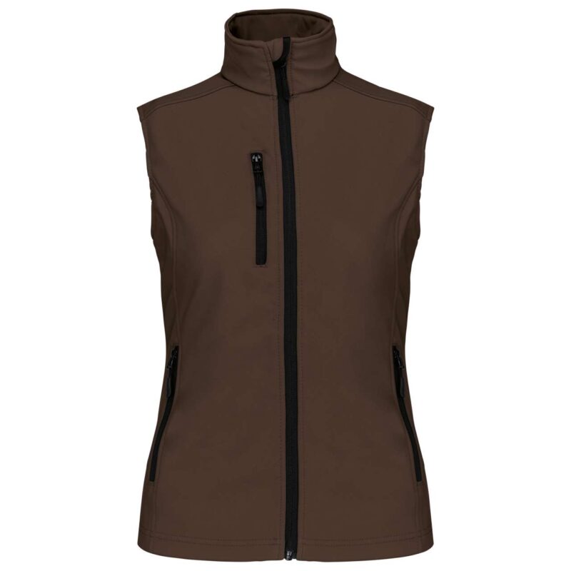 ka404-chocolate-a1 Kariban SOFTSHELL BODYWARMER για LADIES - Σοκολατί