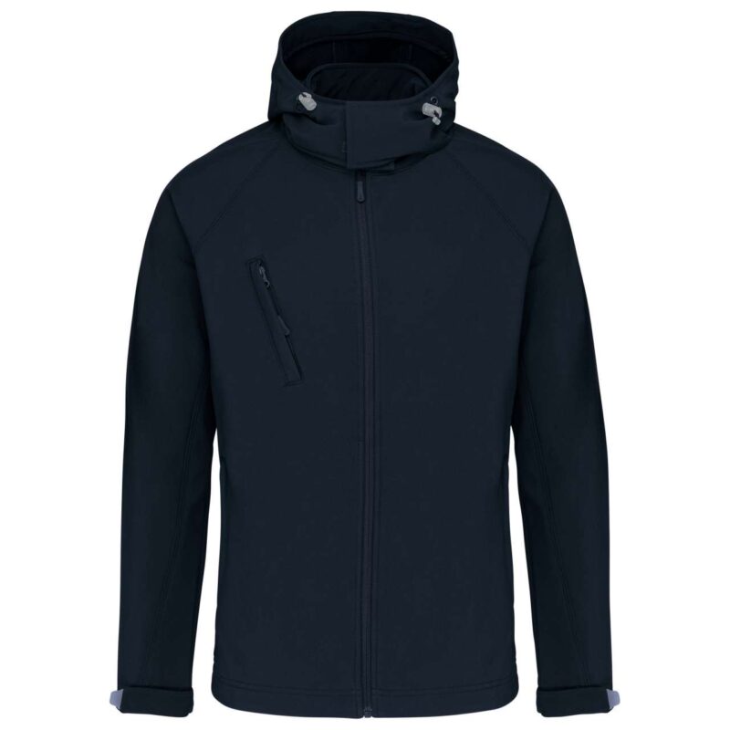 Kariban Ανδρικό DETACHABLE HOODED SOFTSHELL JACKET - Μπλε μαρίν