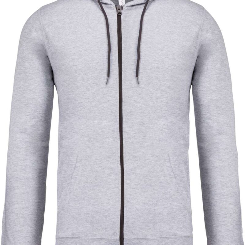 ka438-oxford_grey-a1 Kariban LIGHTWEIGHT COTTON HOODED SWEATSHIRT - 90% Βαμβάκι/10% Βισκόζη