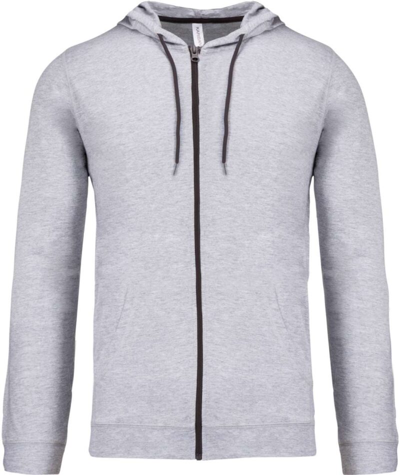 ka438-oxford_grey-a1 Kariban LIGHTWEIGHT COTTON HOODED SWEATSHIRT - 90% Βαμβάκι/10% Βισκόζη