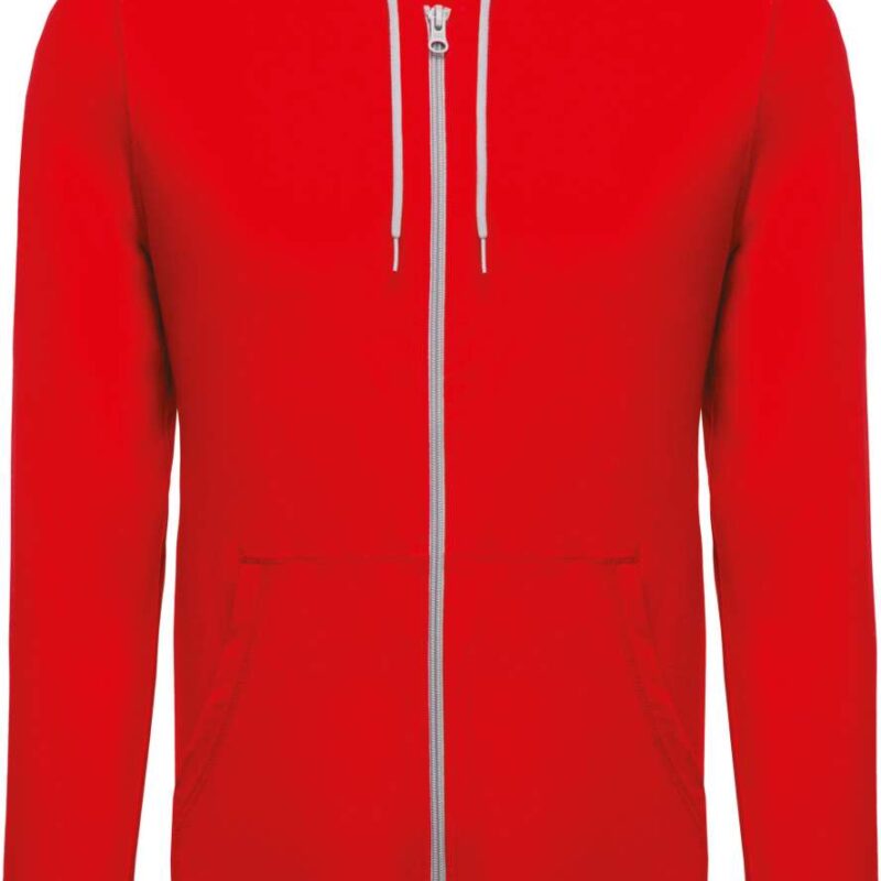 Kariban LIGHTWEIGHT COTTON HOODED SWEATSHIRT - Κόκκινο