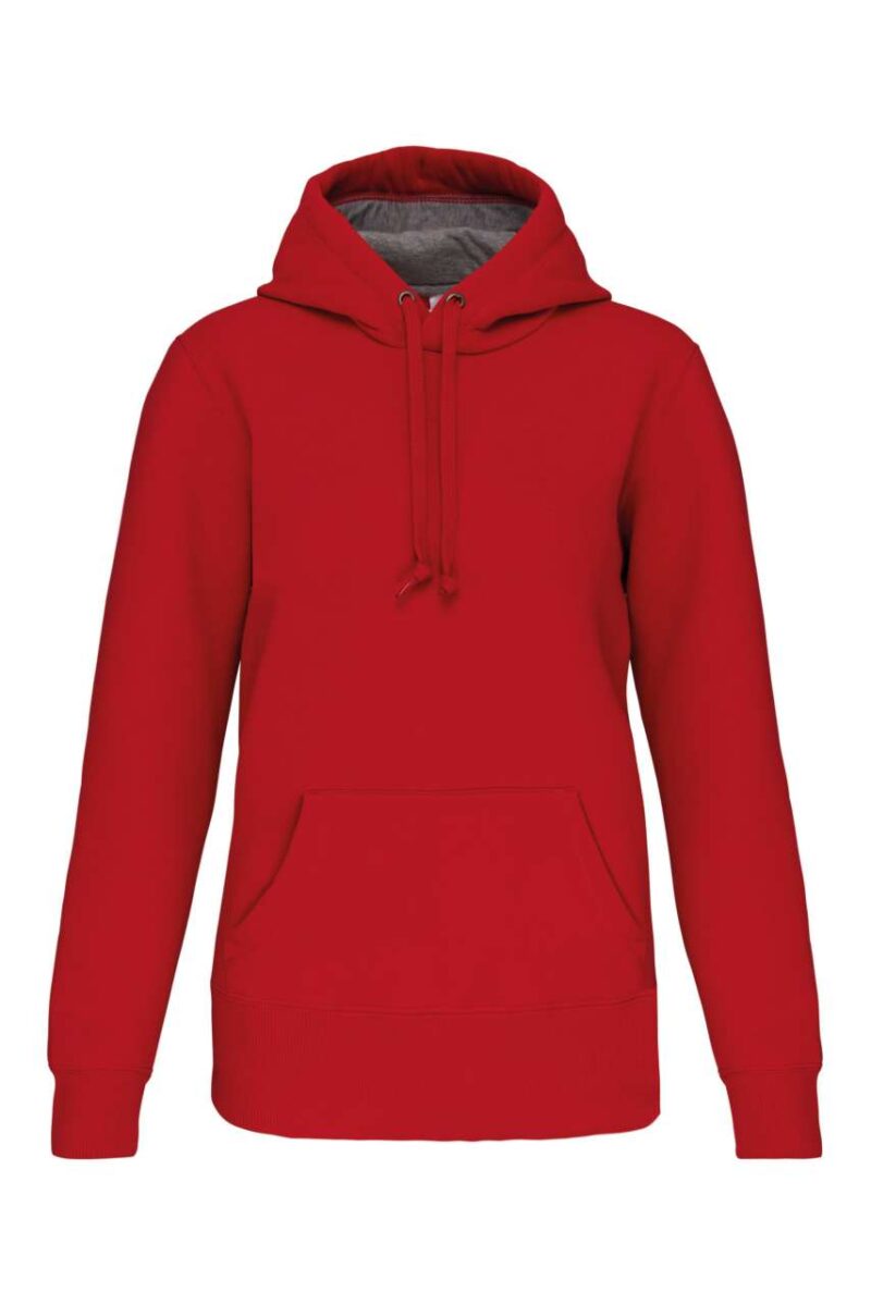 ka443-red-a1 Kariban HOODED SWEATSHIRT - Κόκκινο