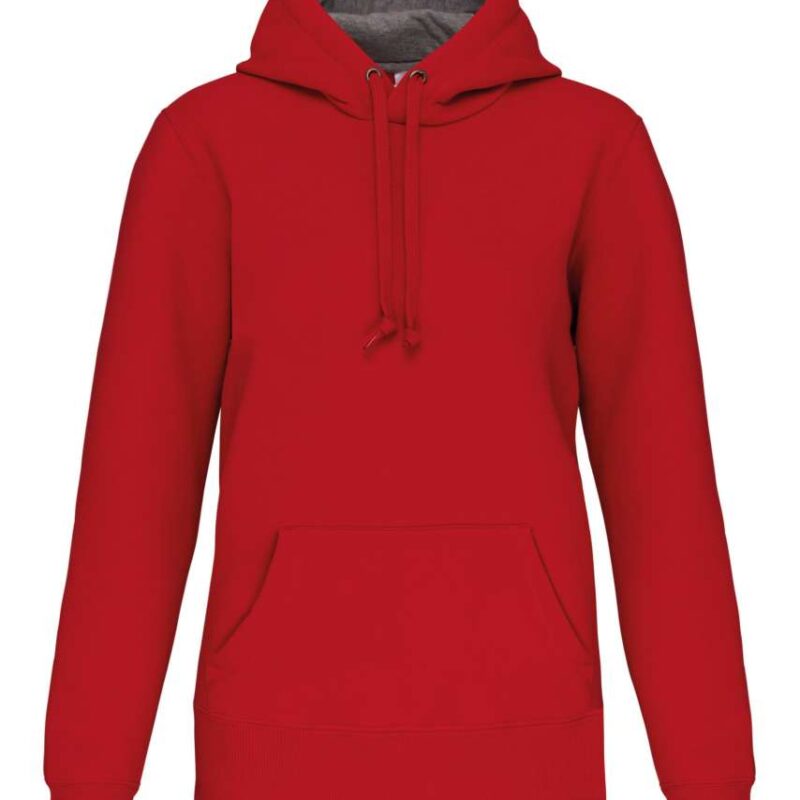 Kariban HOODED SWEATSHIRT - Κόκκινο