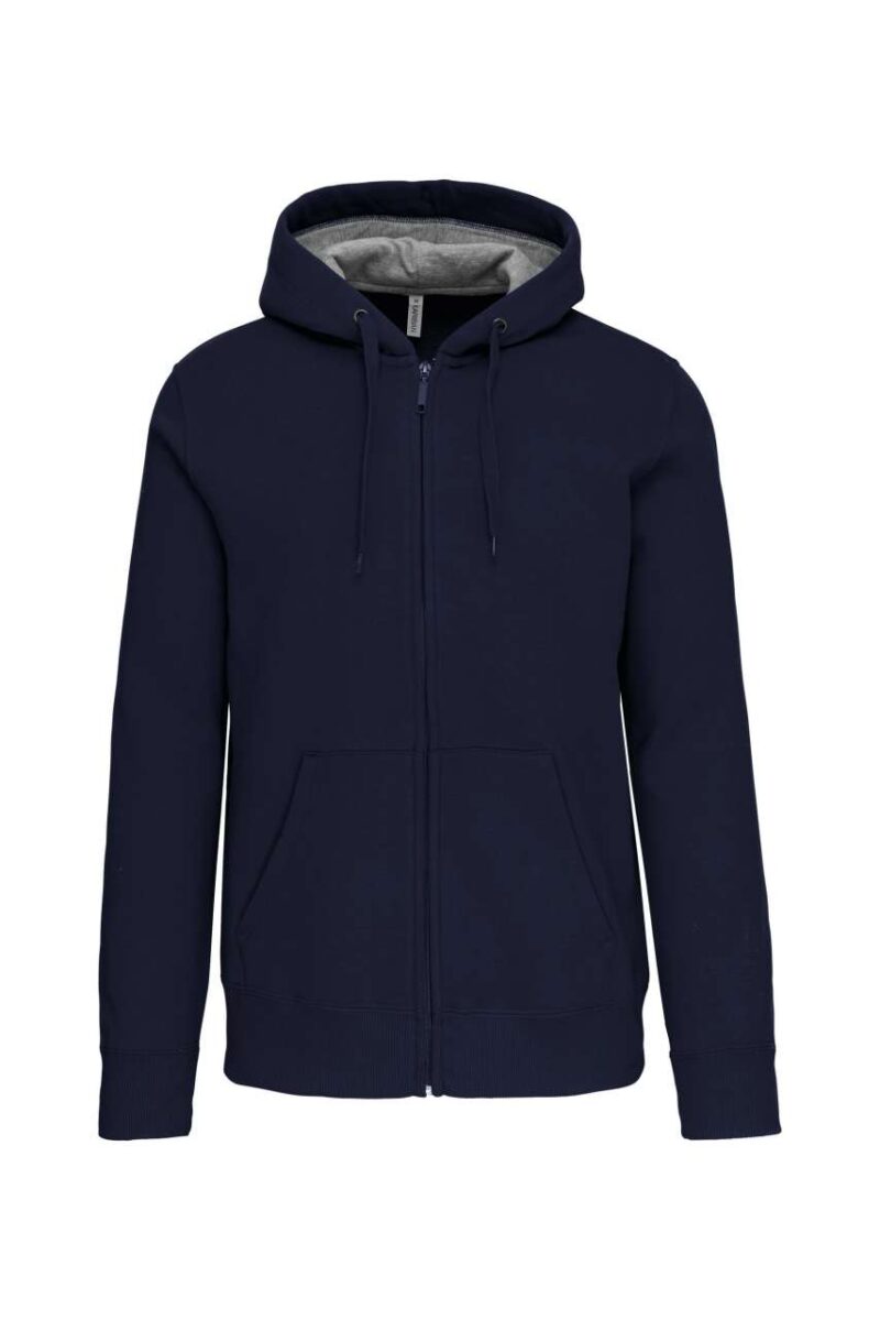 Kariban FULL ZIP HOODED SWEATSHIRT - Μπλε μαρίν