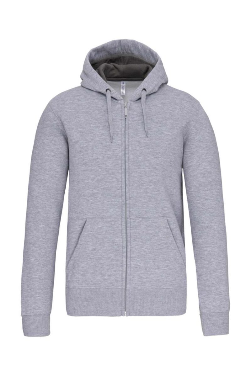 ka444-oxford_grey-a1 Kariban FULL ZIP HOODED SWEATSHIRT - Γκρι της Οξφόρδης