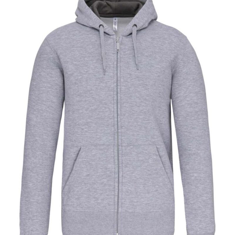 Kariban FULL ZIP HOODED SWEATSHIRT - Γκρι της Οξφόρδης