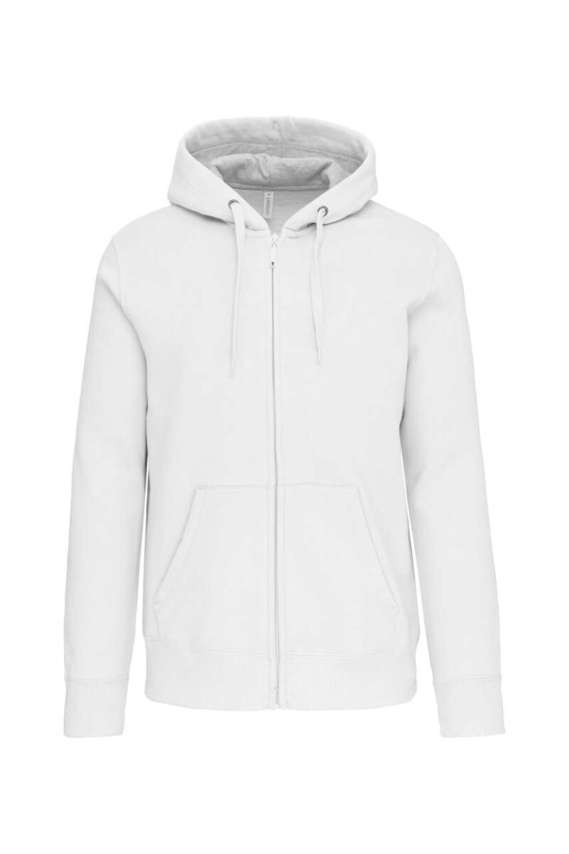 ka444-white-a1 Kariban FULL ZIP HOODED SWEATSHIRT - Λευκό