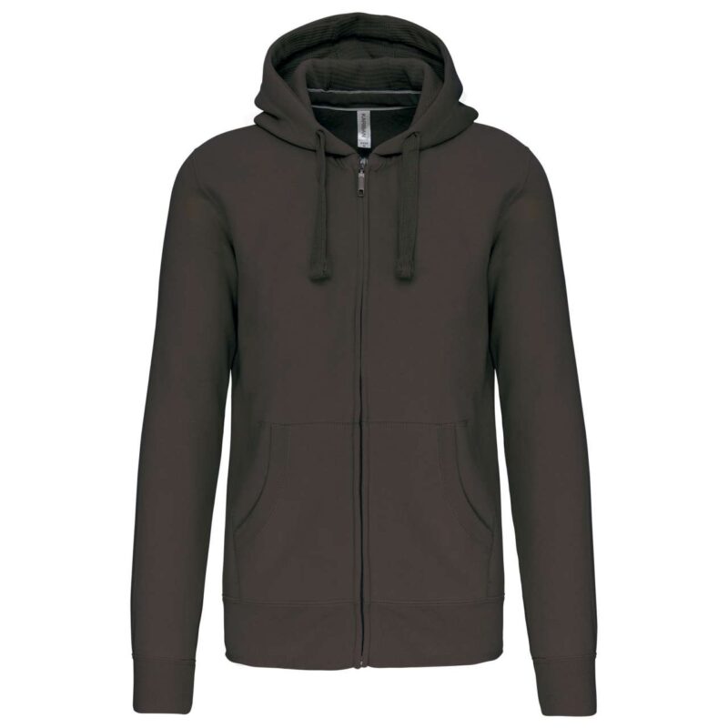 ka454-dark_grey-a1 Kariban SWEATSHIRT'S HOODED FULL MEN ZIP - Σκούρο Γκρι