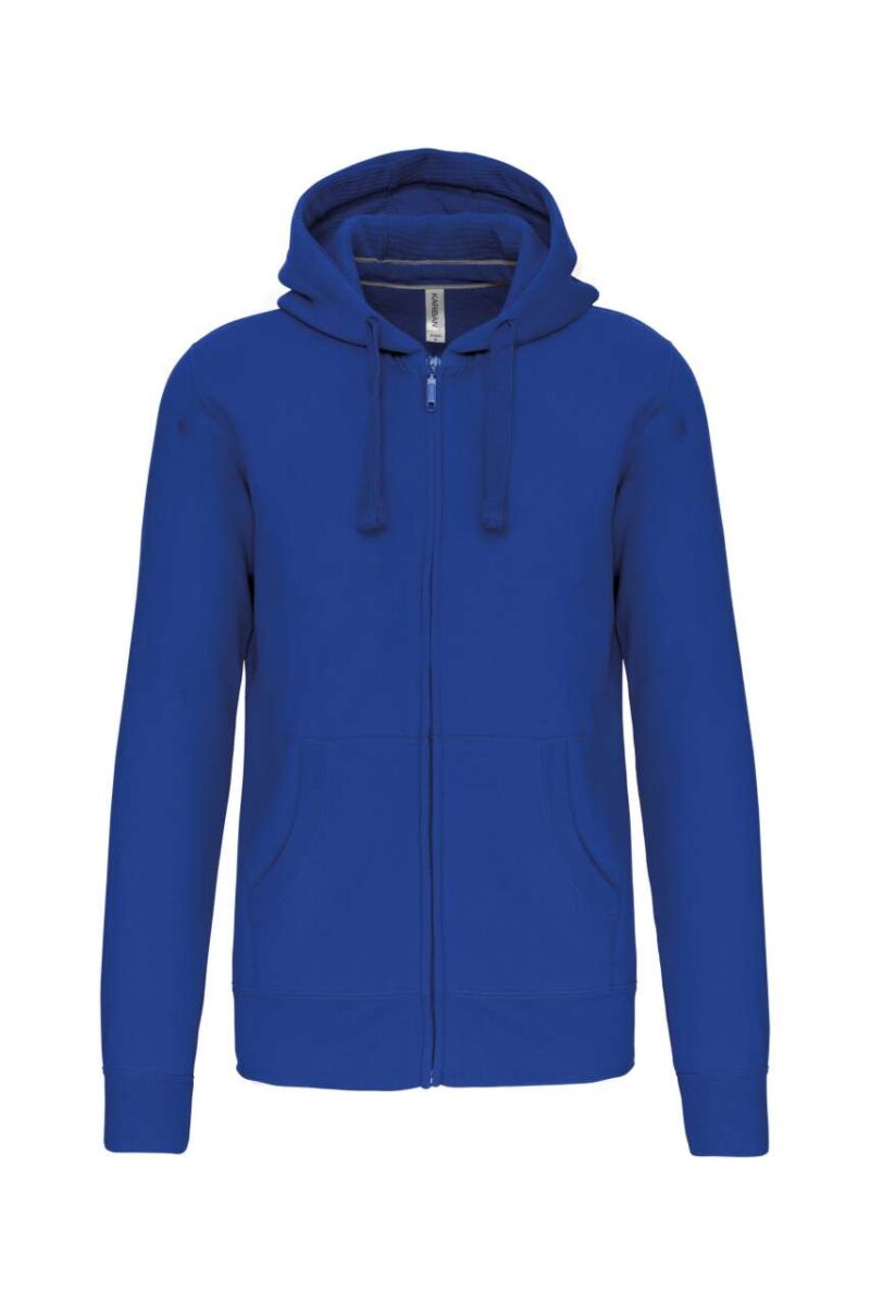 Kariban SWEATSHIRT'S HOODED FULL MEN ZIP - ανοιχτό βασιλικό μπλε