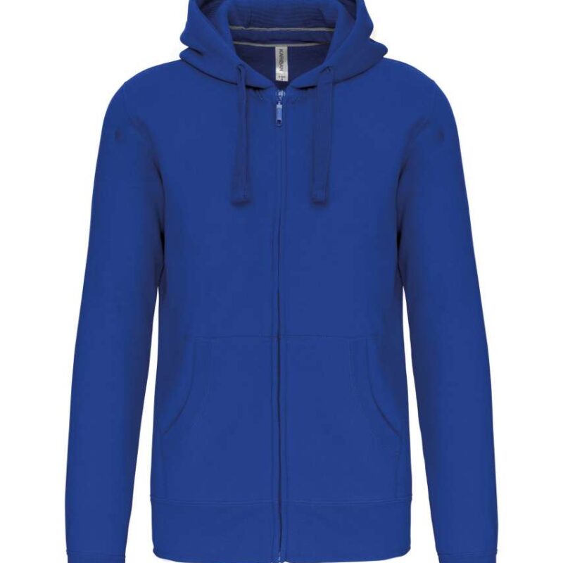 Kariban SWEATSHIRT'S HOODED FULL MEN ZIP - ανοιχτό βασιλικό μπλε