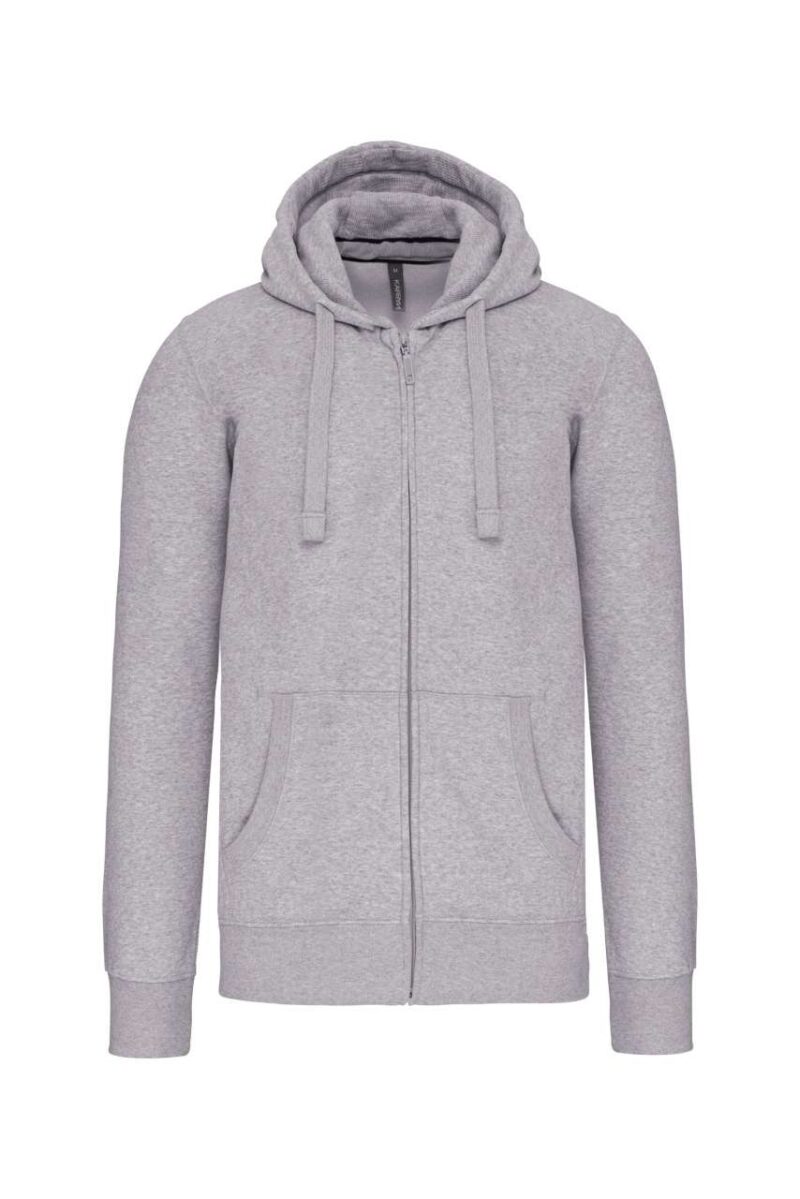 Kariban SWEATSHIRT'S HOODED FULL MEN ZIP - Γκρι της Οξφόρδης