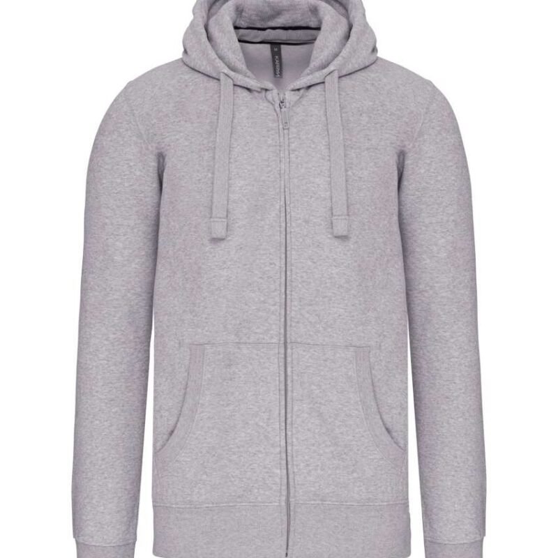 ka454-oxford_grey-a1 Kariban SWEATSHIRT'S HOODED FULL MEN ZIP - Γκρι της Οξφόρδης
