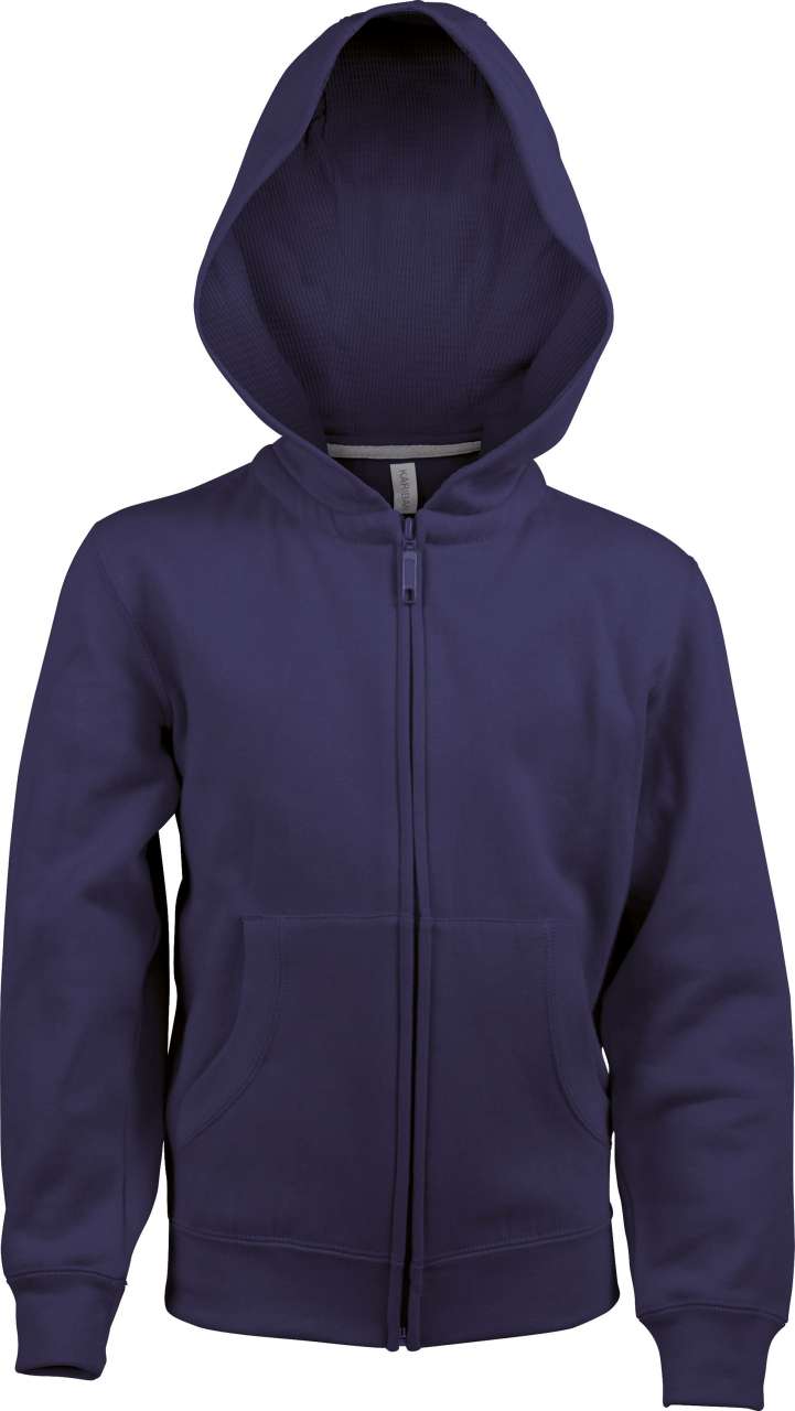 ka455-navy-a1 Kariban SWEATSHIRT HOODED KIDS FULL ZIP - Μπλε μαρίν