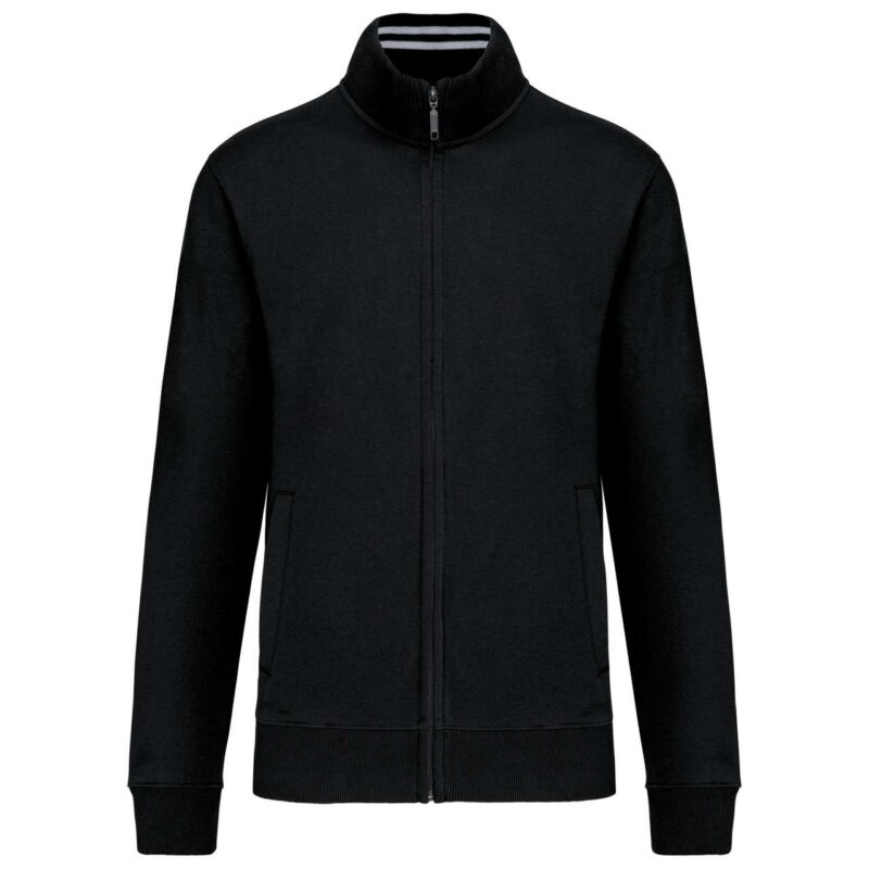 Kariban SOL'S SWEAT FULL MEN ZIP - Μαύρο