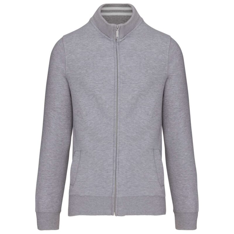 ka456-oxford_grey-a1 Kariban SOL'S SWEAT FULL MEN ZIP - Γκρι της Οξφόρδης